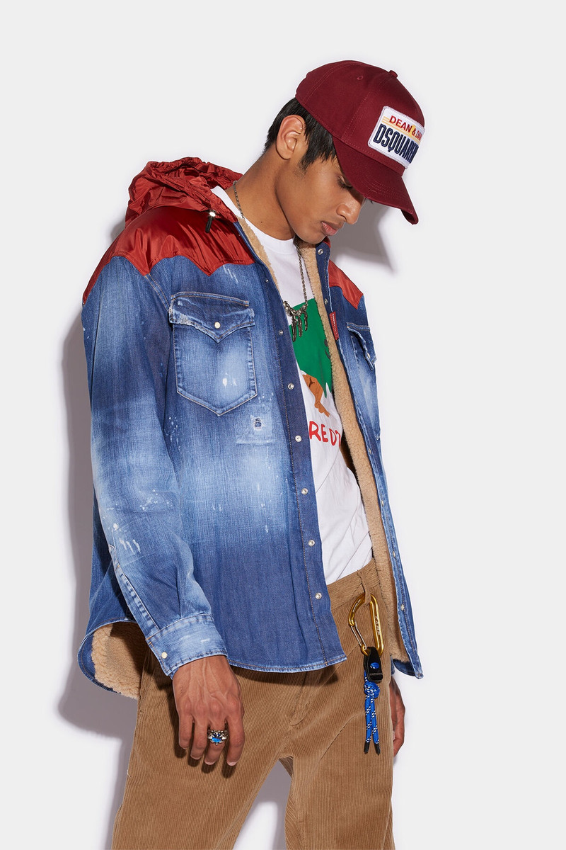 TECHNO HOODED MILITARY SHIRT - 1