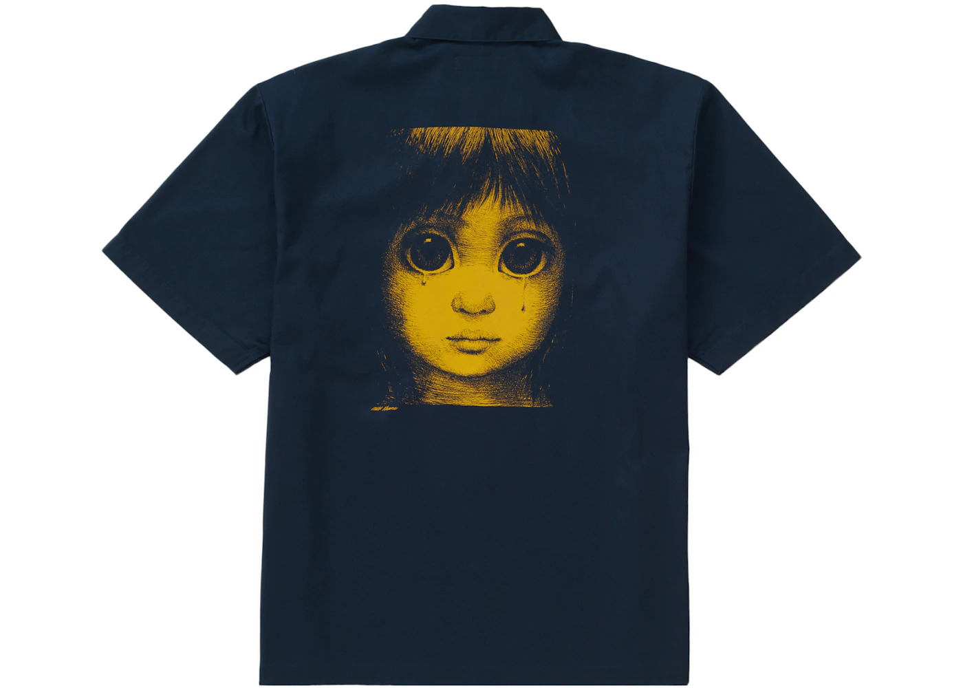 Supreme Margaret Keane Teardrop S/S Work Shirt Light Navy - 2