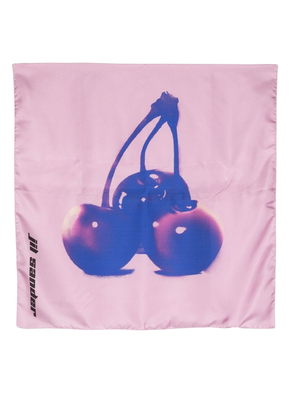 Jil Sander cherry-print silk scarf | REVERSIBLE