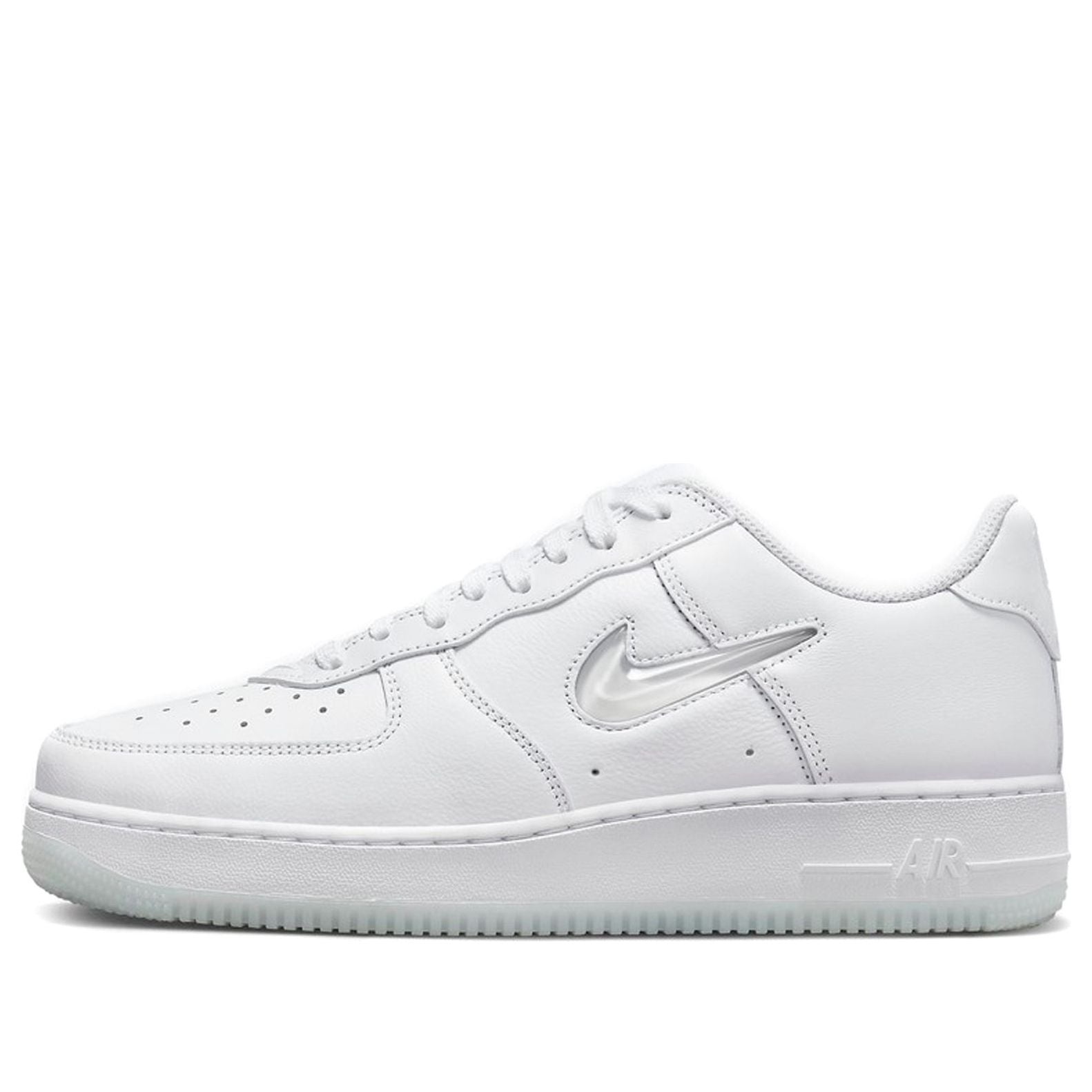 Nike Air Force 1 Low 07 Retro 'Color of the Month Jewel Swoosh Triple White' FN5924-100 - 1