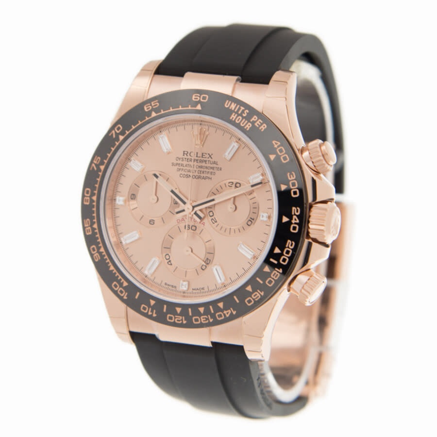 Rolex Cosmograph Daytona Pink Diamond Dial Chronograph Automatic 18 ct Everose Gold Men's Watch 1165 - 4