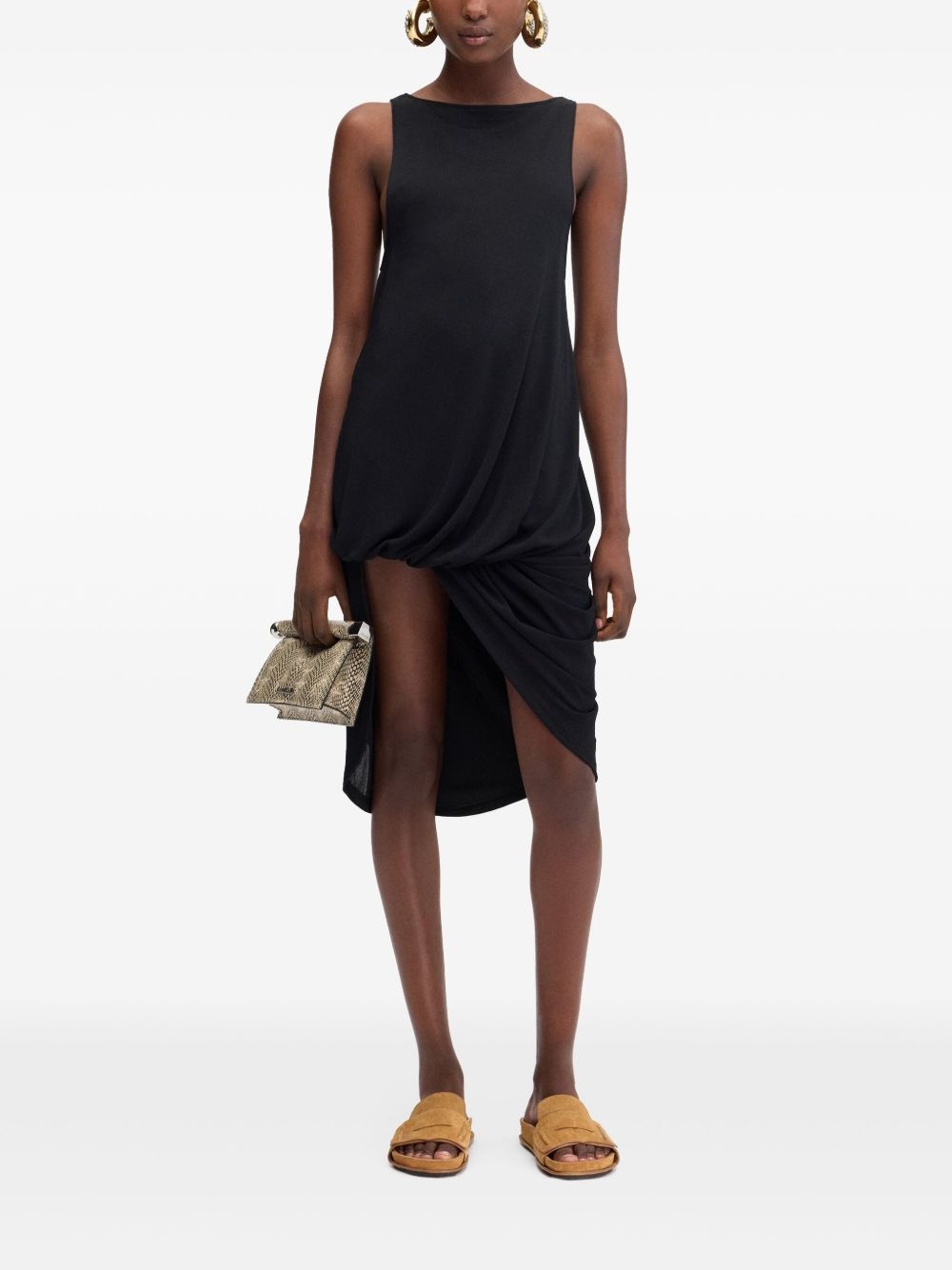 asymmetric midi dress - 2