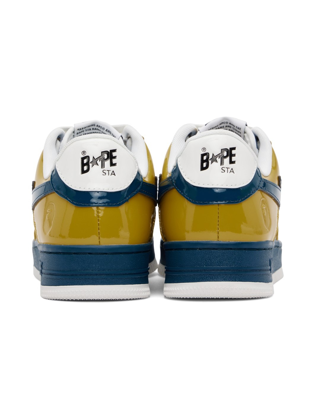 A BATHING APE® Blue & Yellow Sta #2 Sneakers | REVERSIBLE