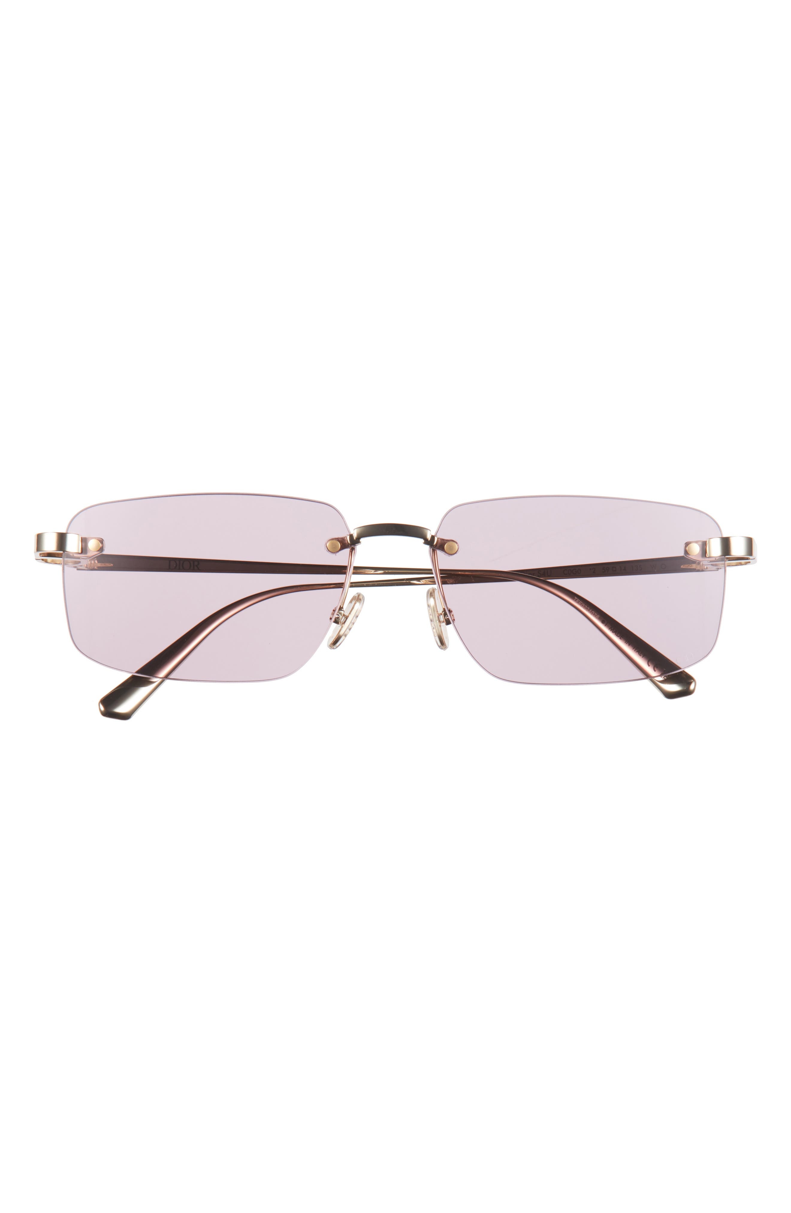 Cdior S4U Rectangular Sunglasses in Gold /Violet at Nordstrom - 1