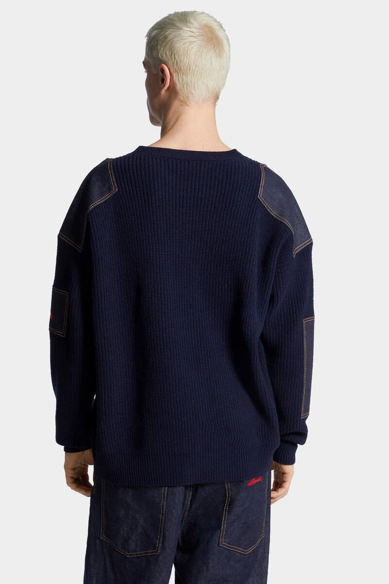 ICON DENIM PATCH JUMPER - 4