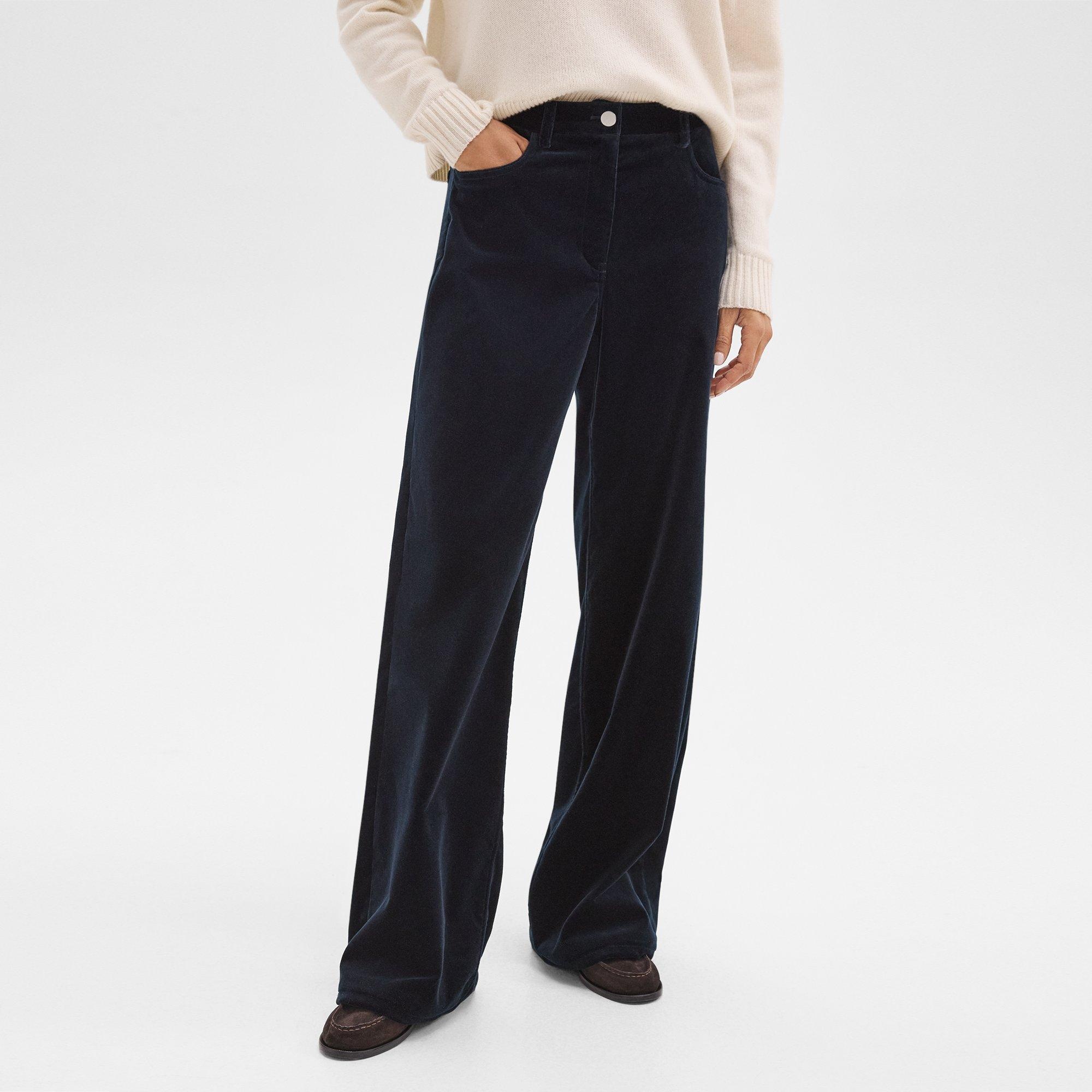 Straight-Leg 5-Pocket Pant in Velvet - 5