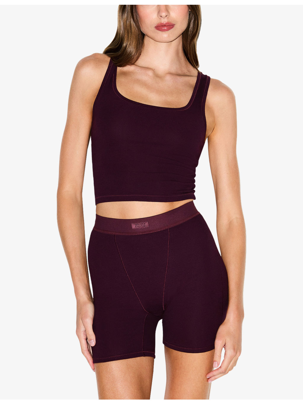 Scoop-Neck Ribbed Stretch-Cotton Tank Top - 3
