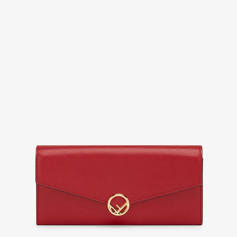 Red leather wallet - 1