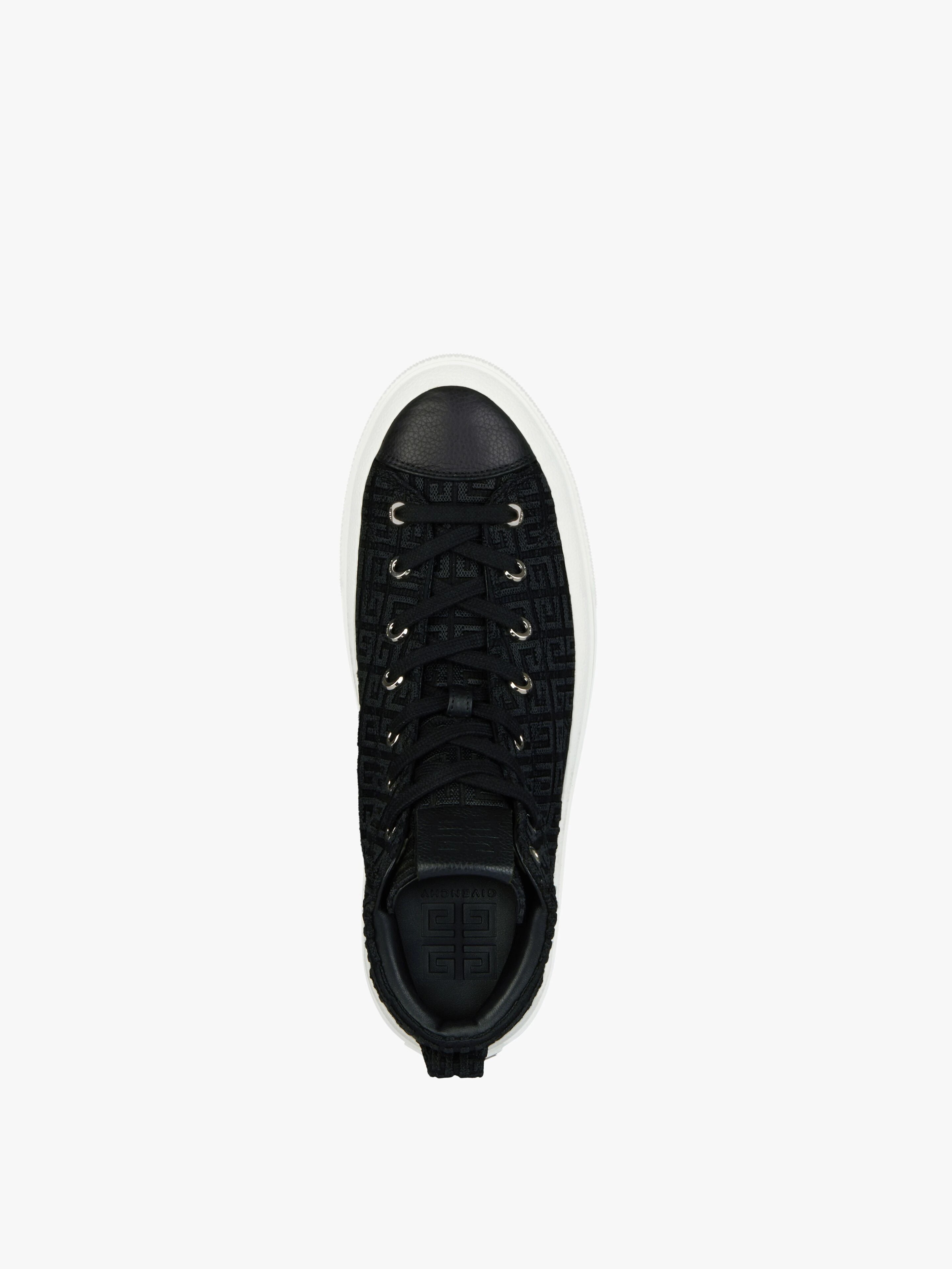 CITY HIGH SNEAKERS IN 4G EMBROIDERED CANVAS - 4