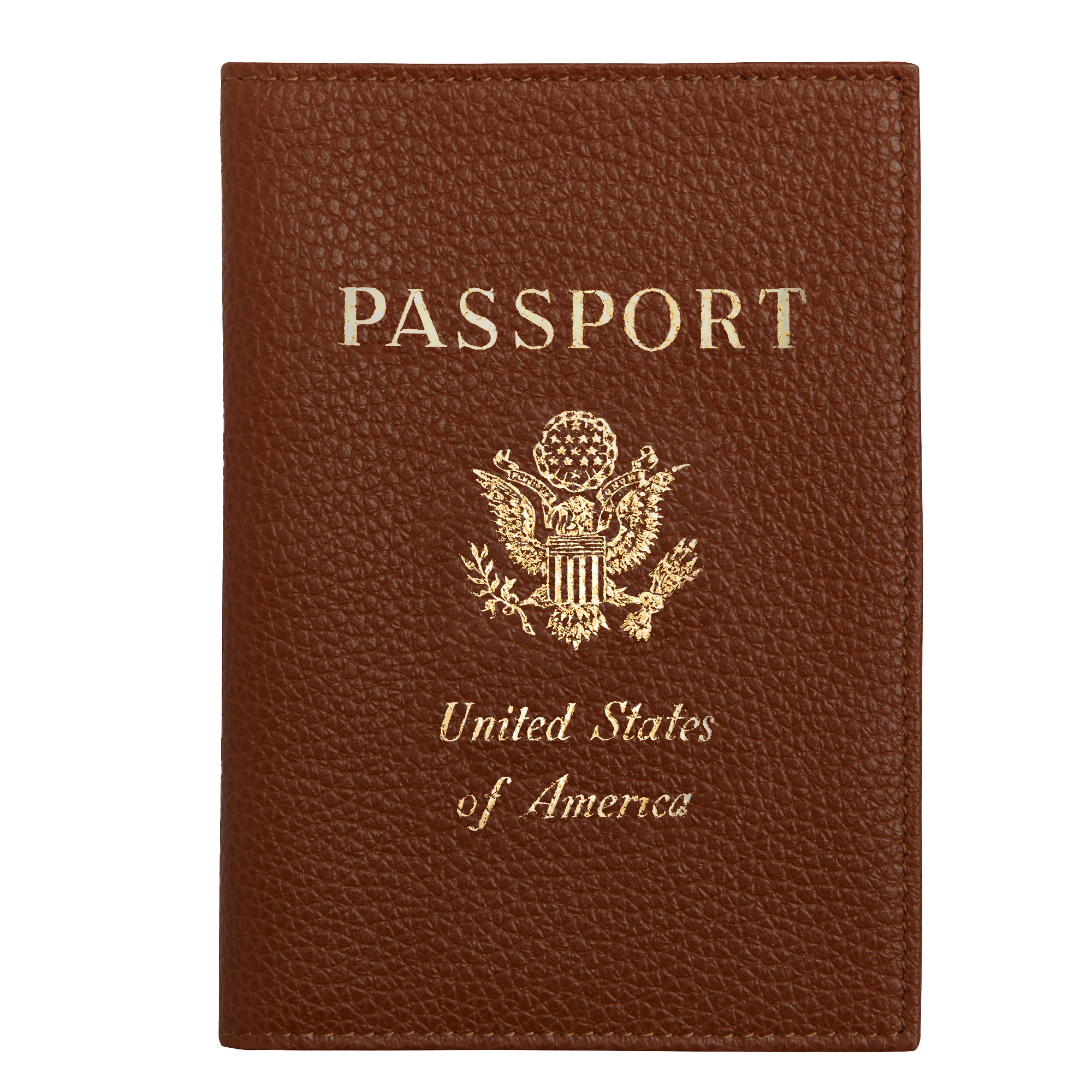 Le Foulonné Passport cover Caramel - Leather - 1