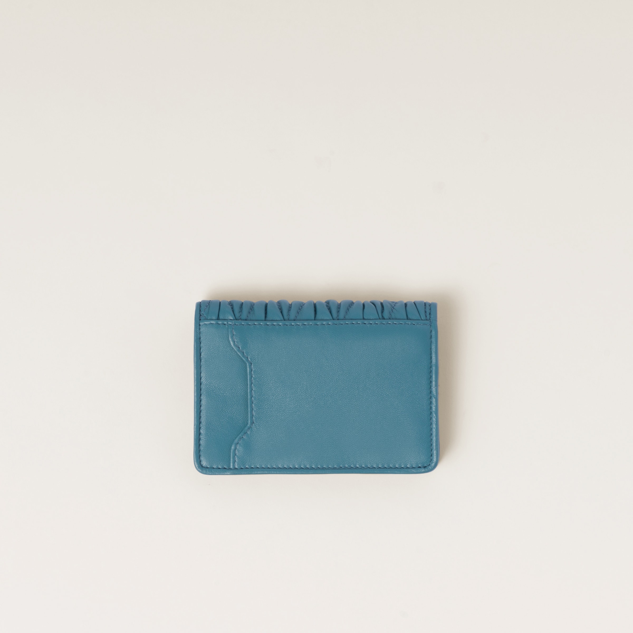 Matelassé nappa leather card holder - 2
