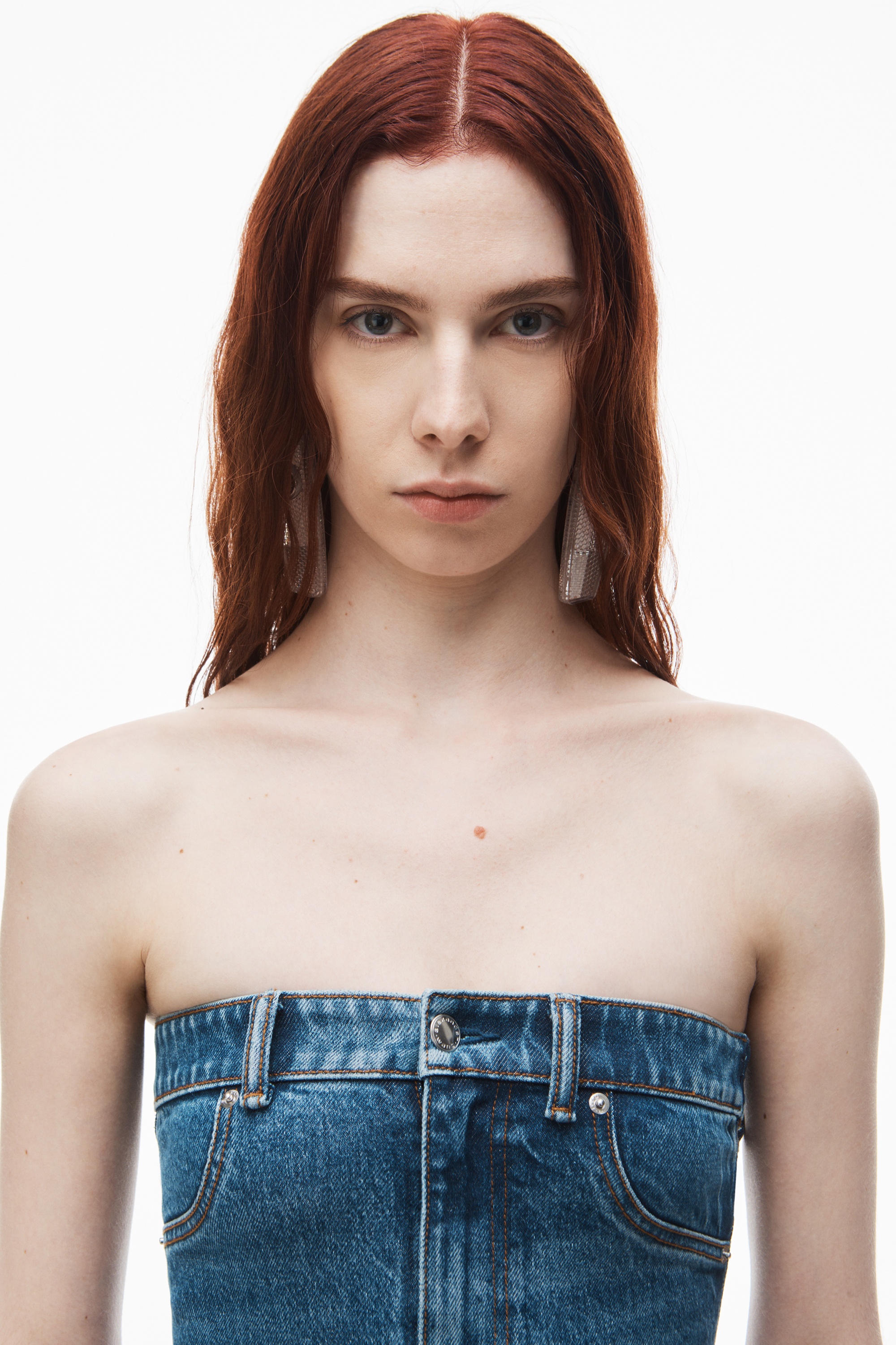 Tube Dress in Comfort Stretch Denim - 4