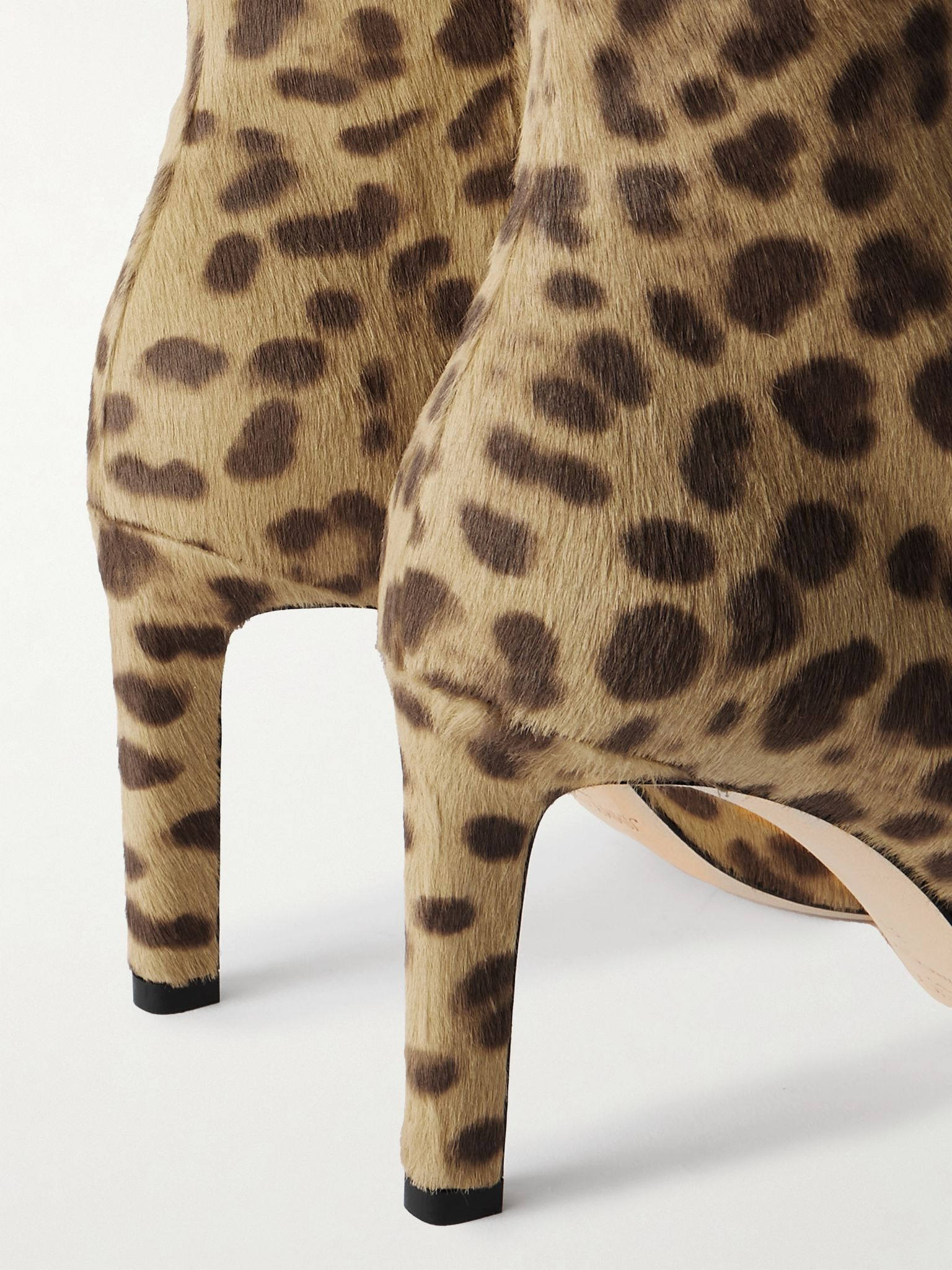 Frankie 85 leopard-print pony hair ankle boots Leopard print - 4