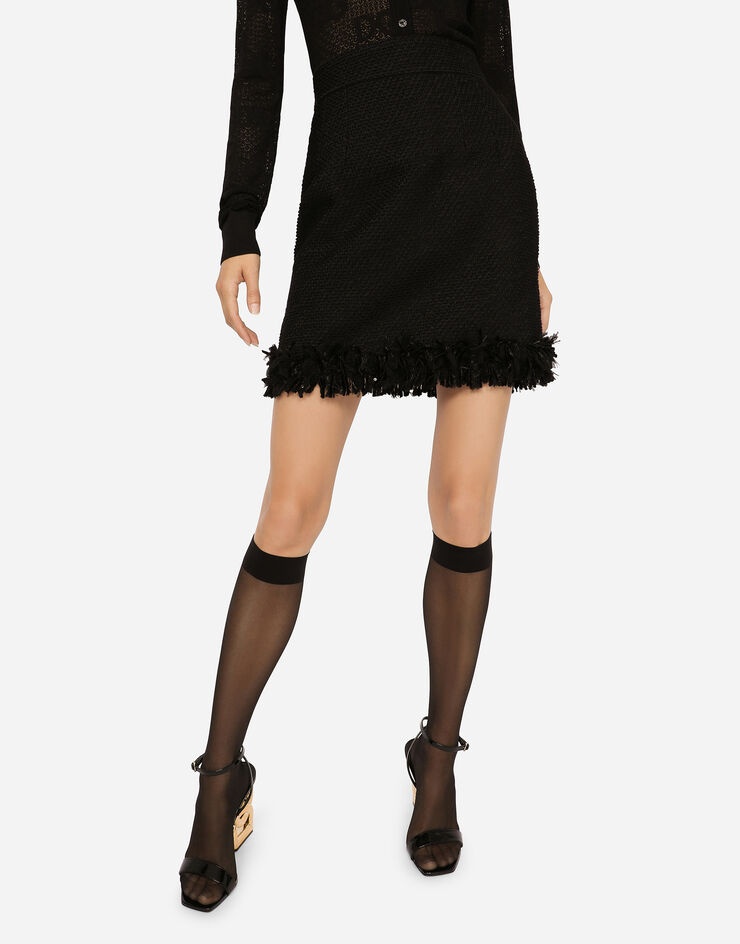 Bouclé miniskirt - 3