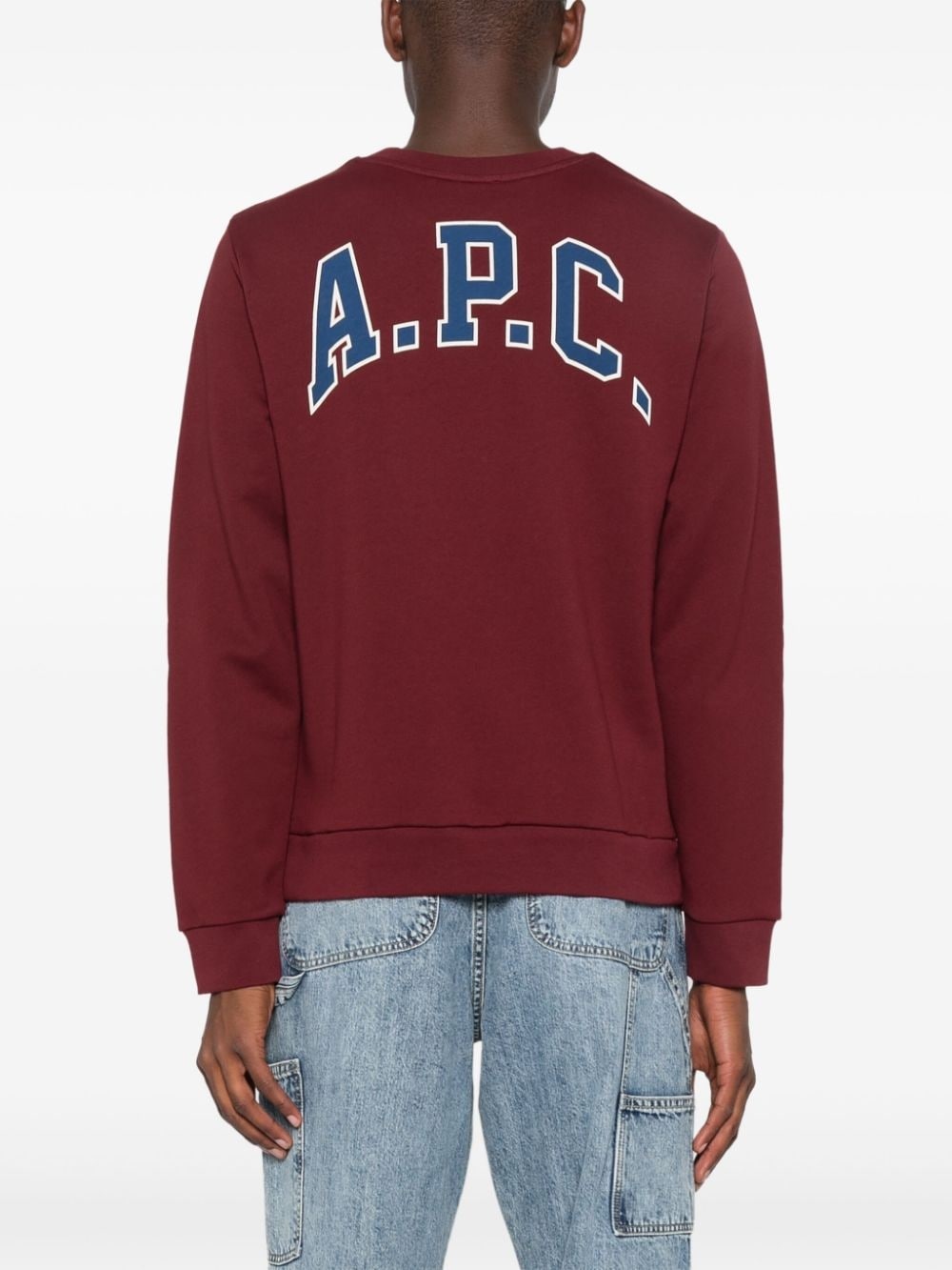 embroidered logo cotton jumper - 4