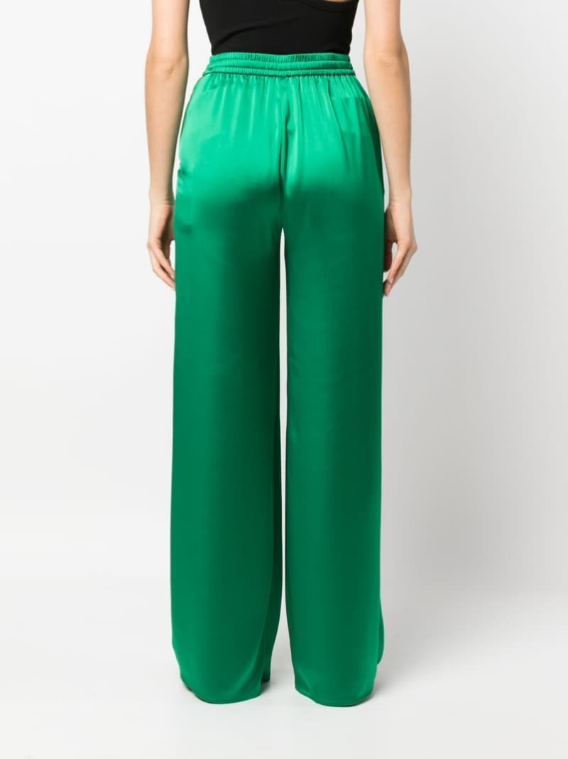 drawstring-waist straight-leg trousers - 4