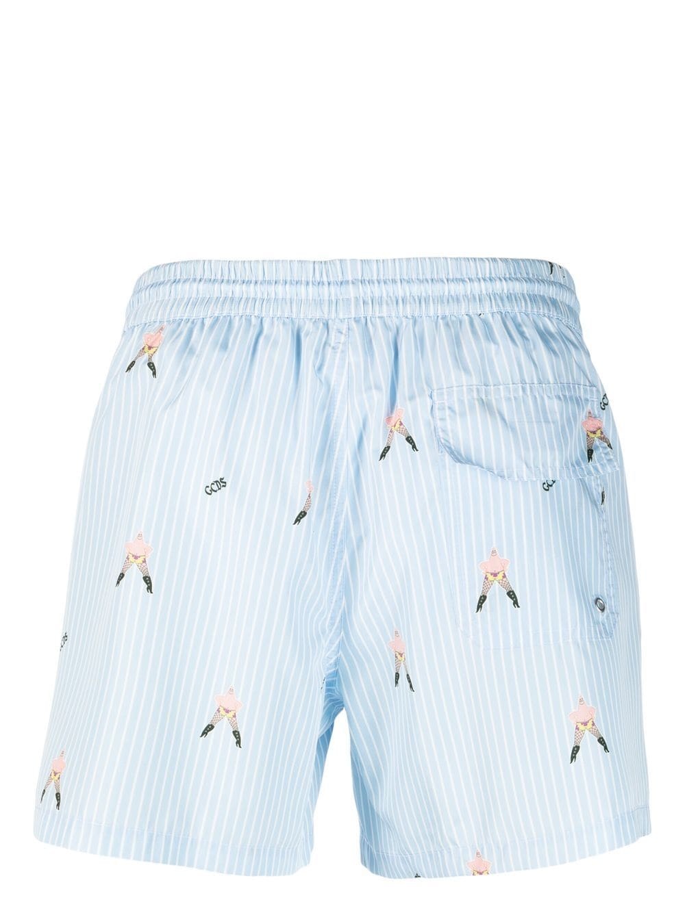 cartoon-print pinstripe shorts - 2