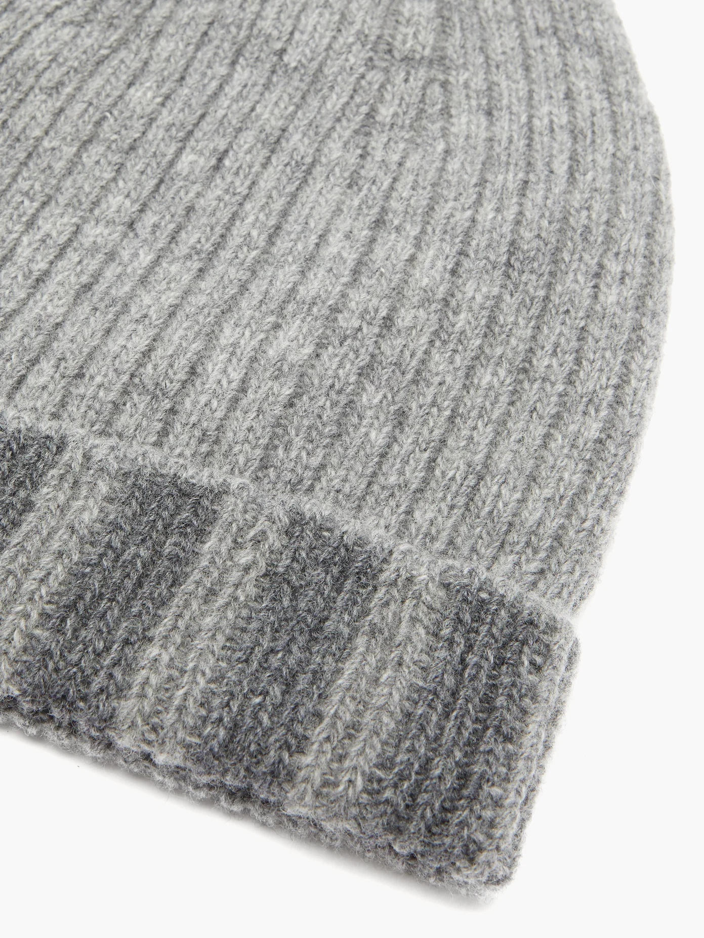 Four-bar wool beanie hat - 3