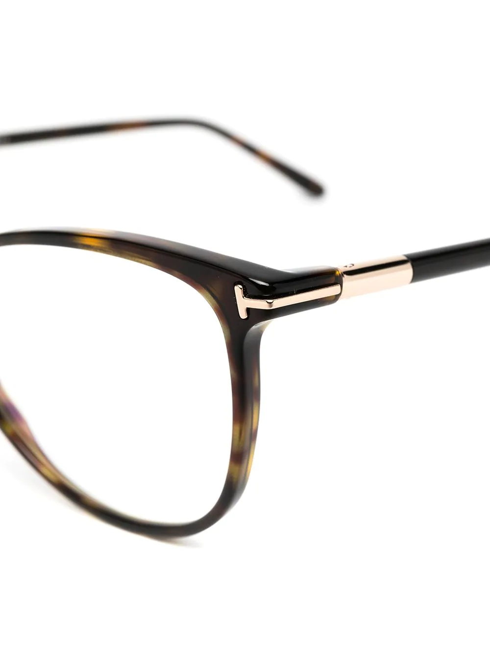 tortoiseshell round-frame glasses - 3