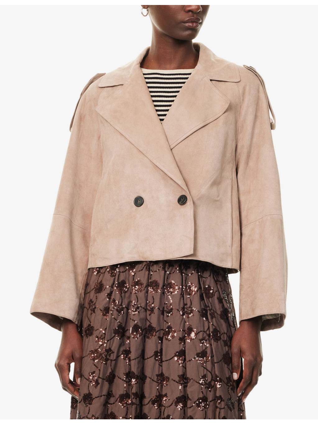 Maga Crop Suede Jacket - 3