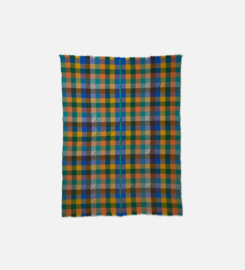 PLAID STRIPE WOVEN THROW - 1