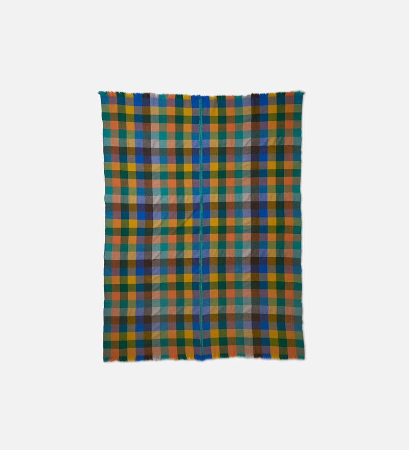 PLAID STRIPE WOVEN THROW 1