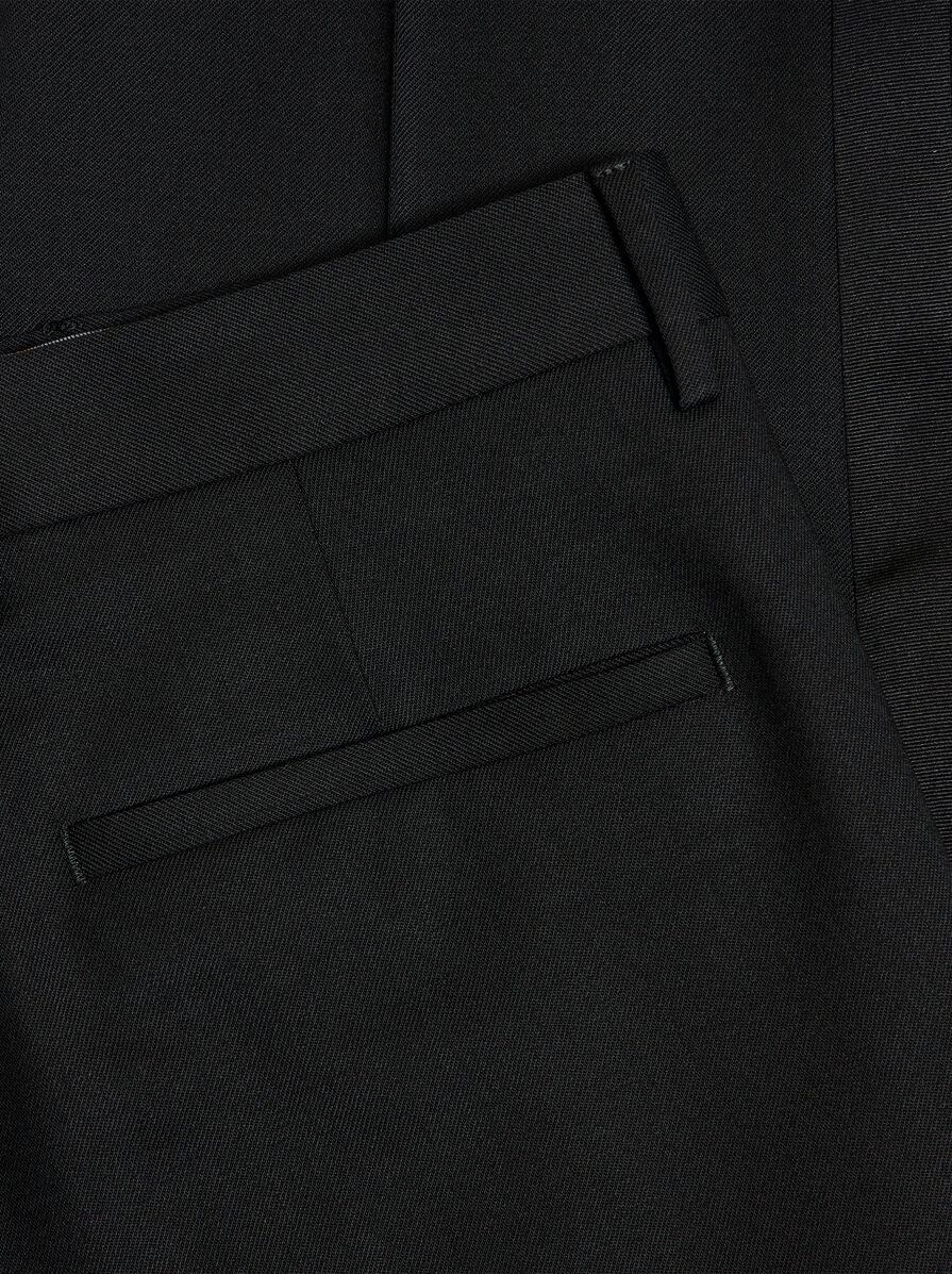 SLIM-FIT TROUSERS WITH SILK DETAILS - 7