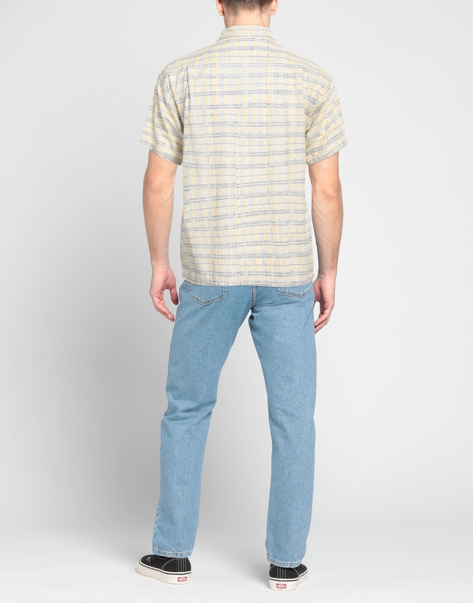 Light yellow Men's Checked Shirt - 3