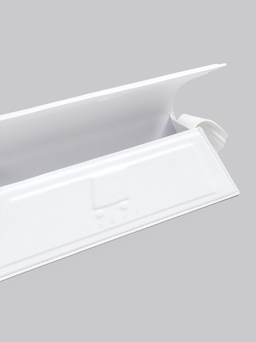 MINI TRUNKOISE BAG IN SMOOTH WHITE LEATHER - 4