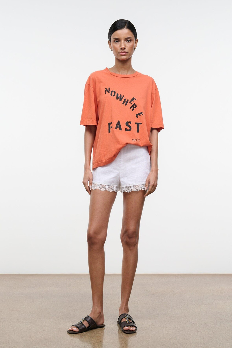STAUD LIAM RELAXED TEE NOWHERE FAST 1