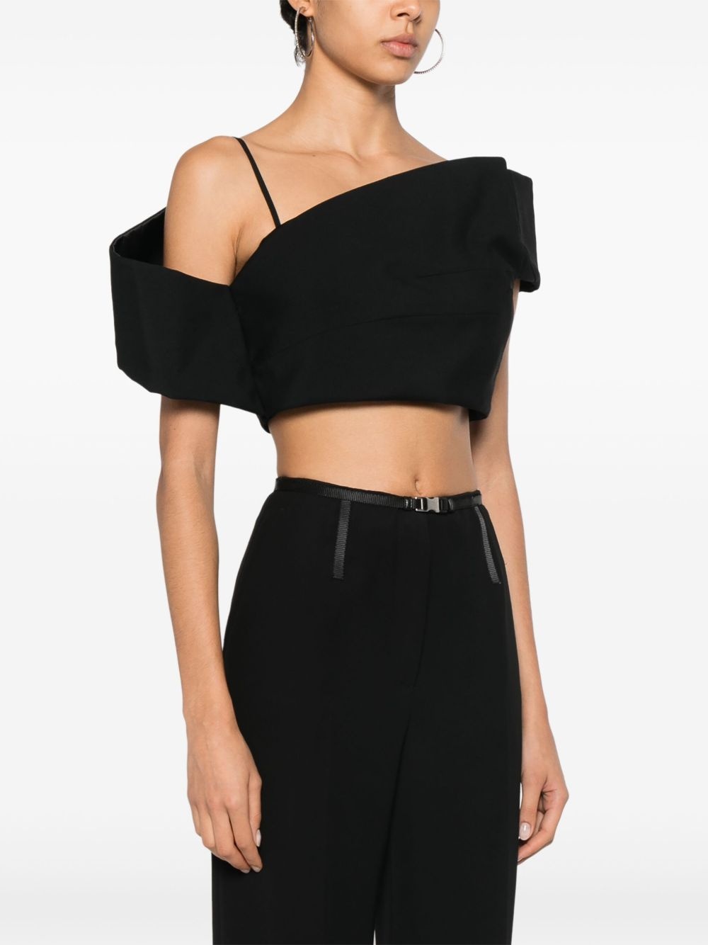 deconstructed-asymmetric crop top - 3