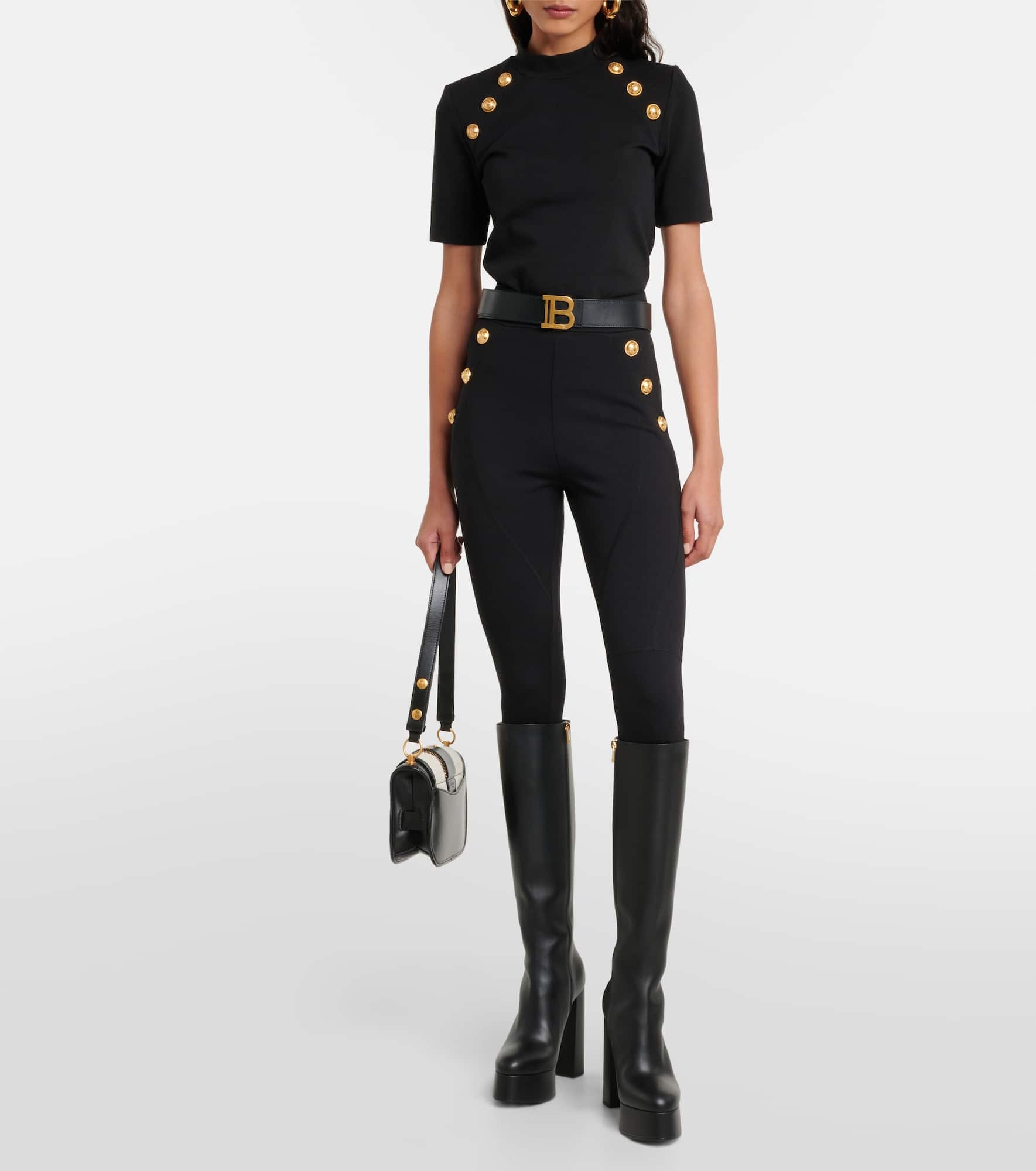 Embellished jersey T-shirt - 2