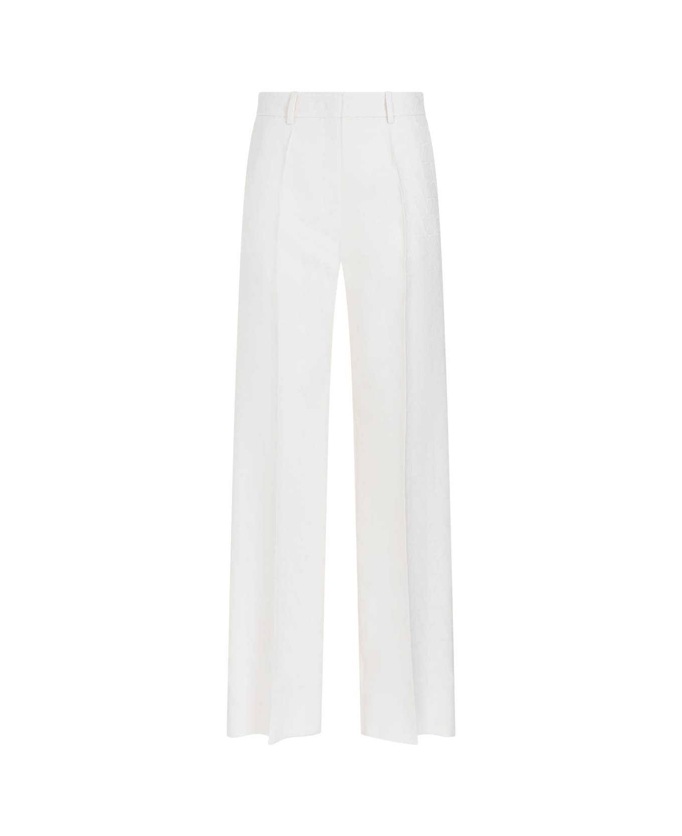 パンツ VALENTINO SS24 CREPE PANTS (4B3RB4M78G5 A03 AVORIO) Valentino Crepe Pants | italist | REVERSIBLE