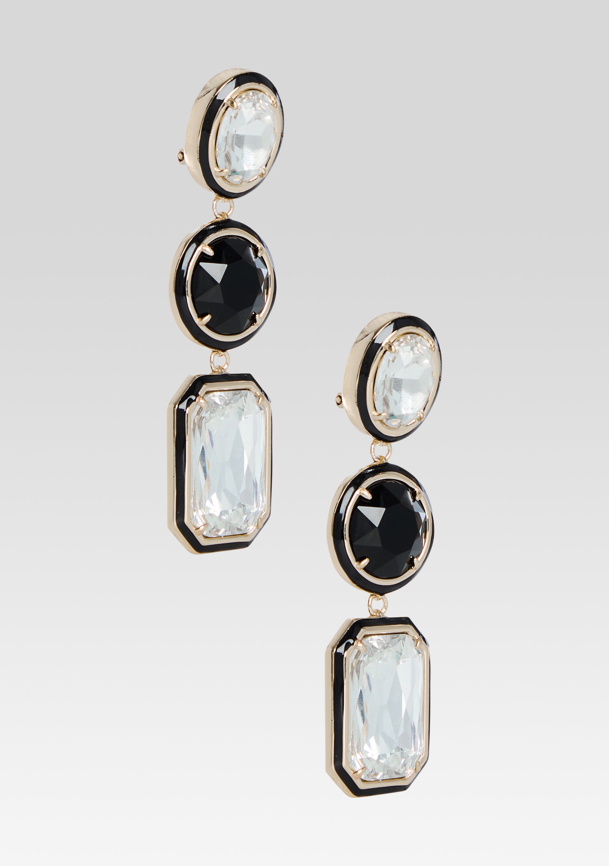 CAMILLE GEMSTONE DROP EARRINGS - 3