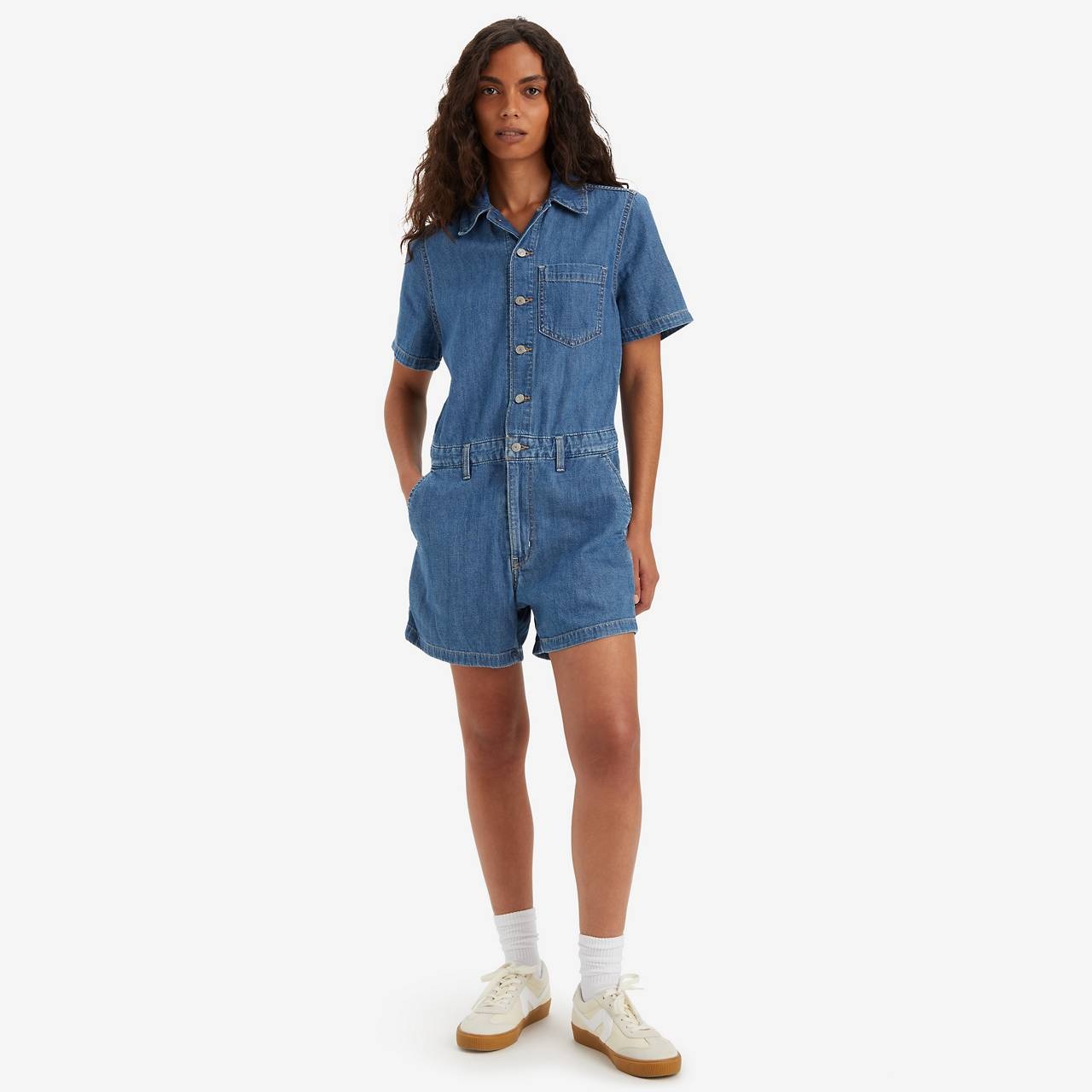 HERITAGE SHORT SLEEVE ROMPER - 3