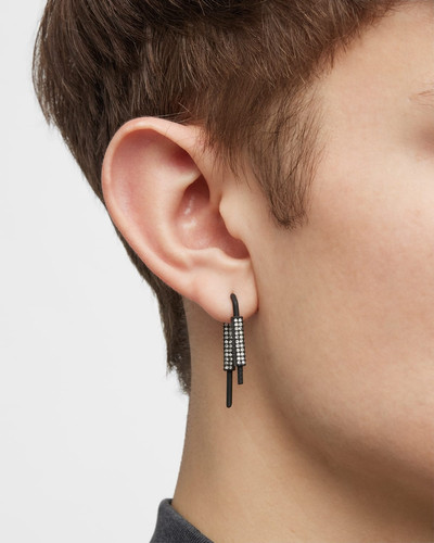 Givenchy Men's U Lock Earrings with Crystals outlook