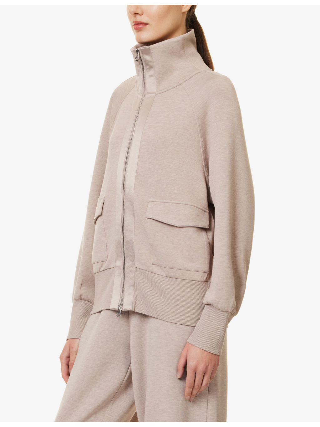 Roxbury sateen-trimmed stretch-woven jacket - 3