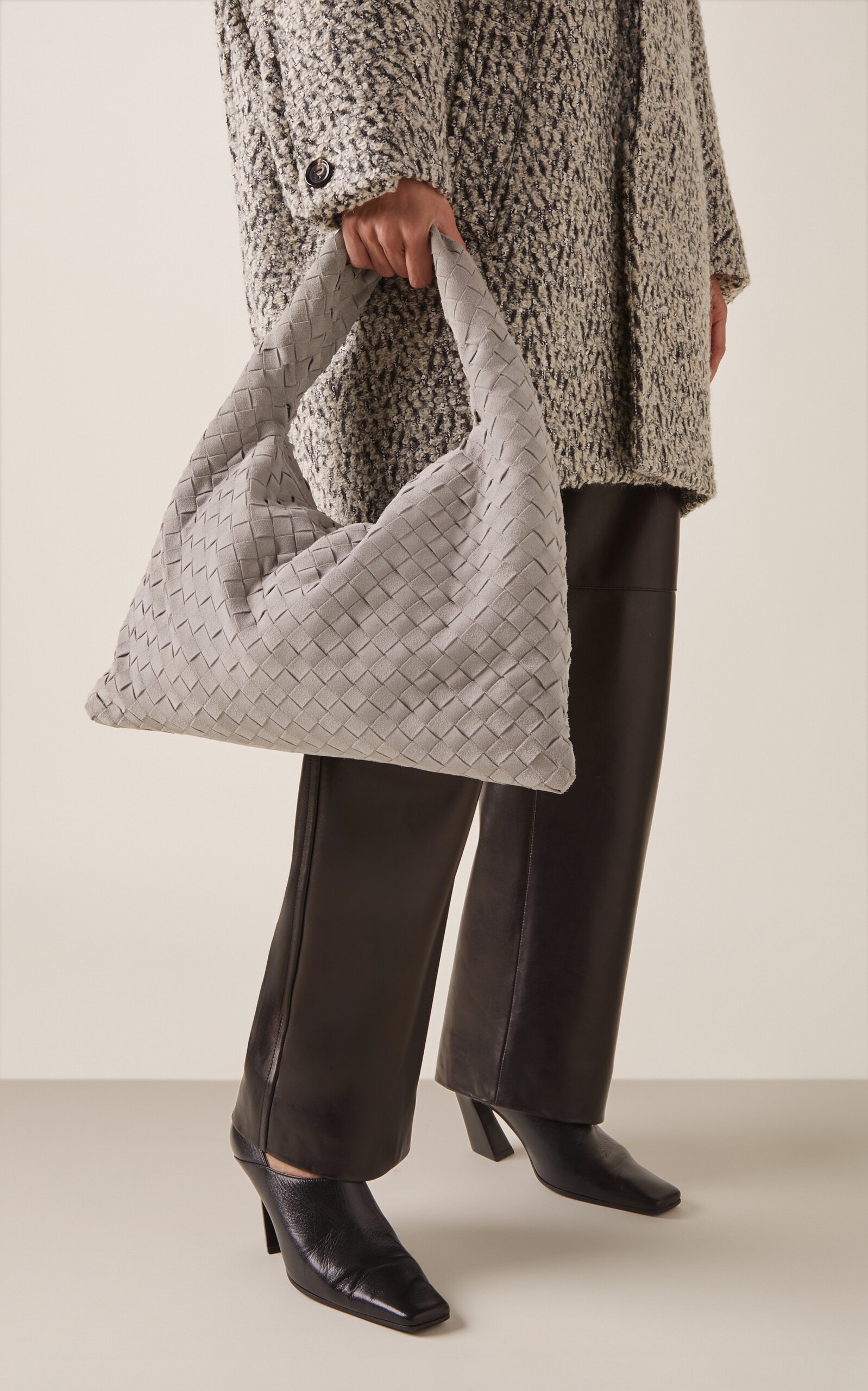 トートバッグ BOTTEGA VENETA Suede Small Hop Shoulde Bottega Veneta Small Hop Shoulder Bag | Neiman Marcus