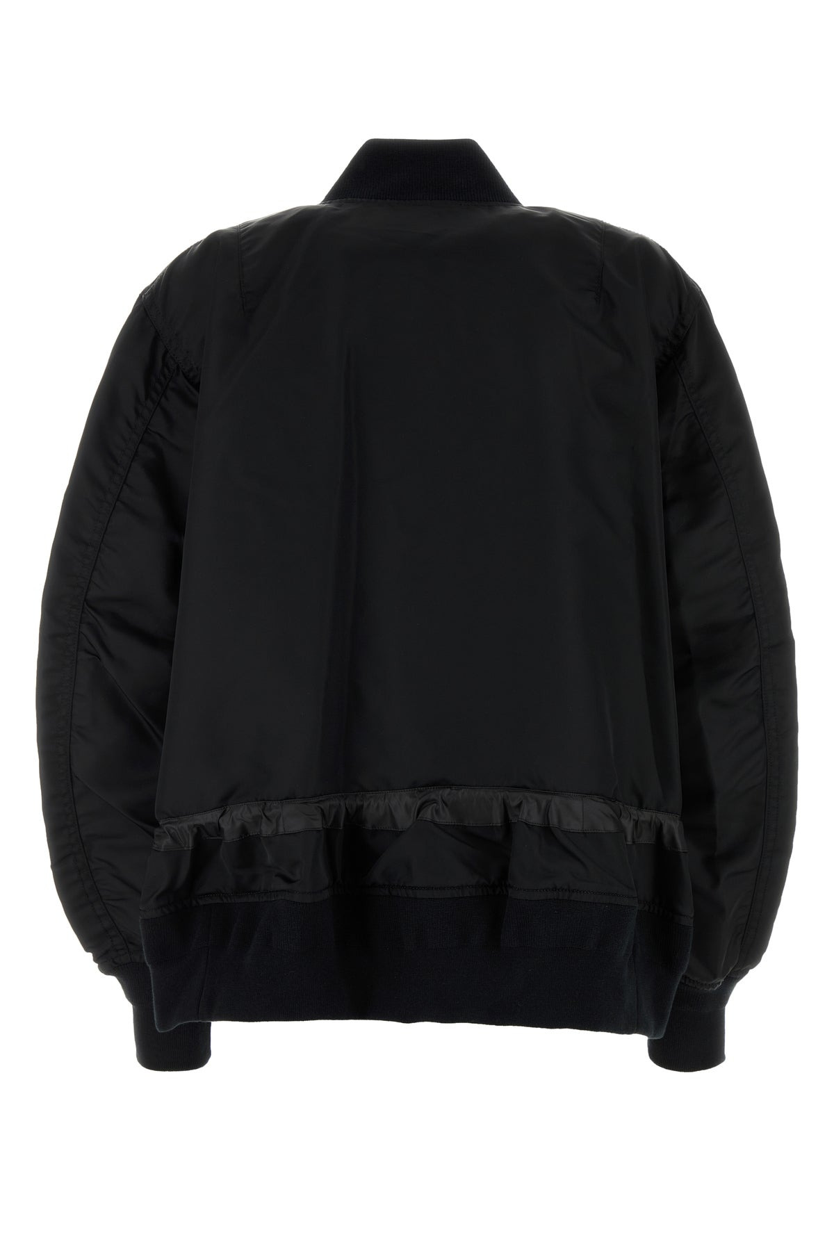 Black nylon bomber jacket - 2