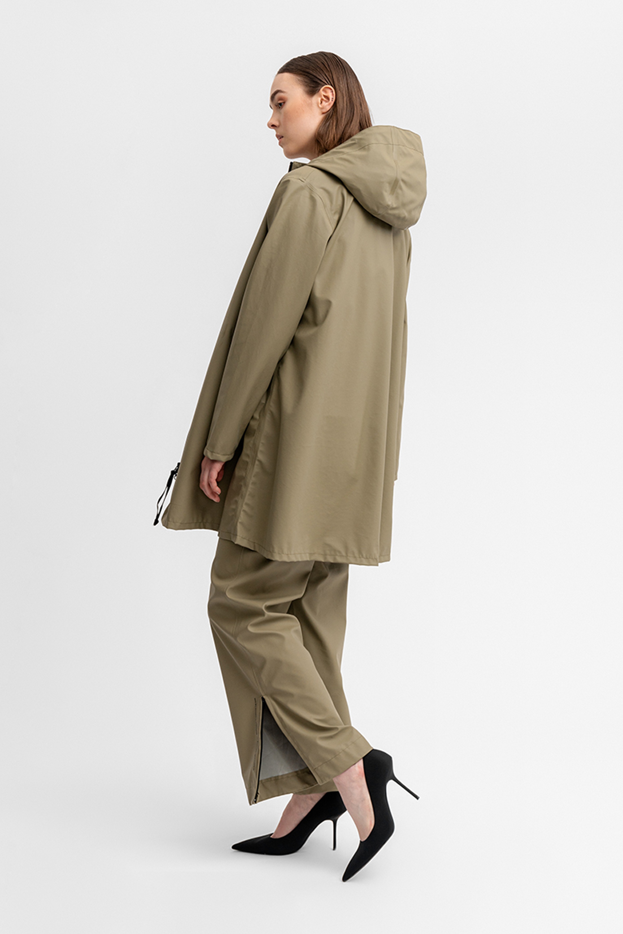 Mosebacke Lightweight Zip Raincoat Aloe - 15