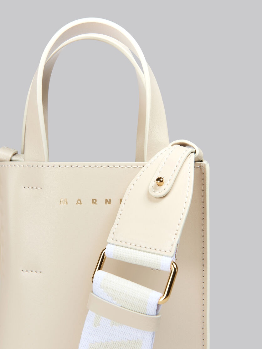 MUSEO NANO BAG IN CREAM LEATHER - 5