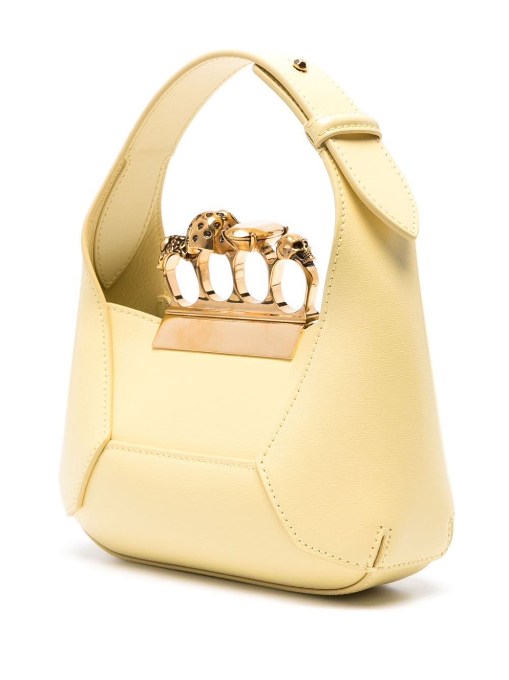 mini Jewelled leather tote bag - 3