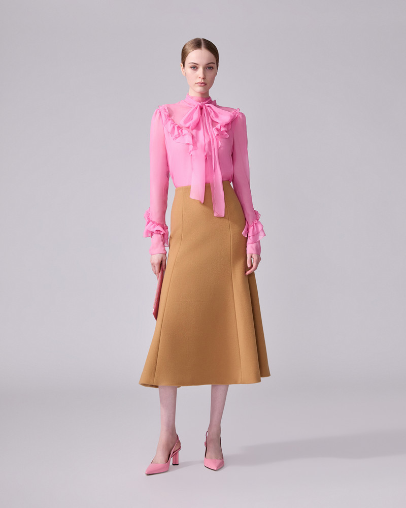 Chiffon Turtleneck with Bow 4