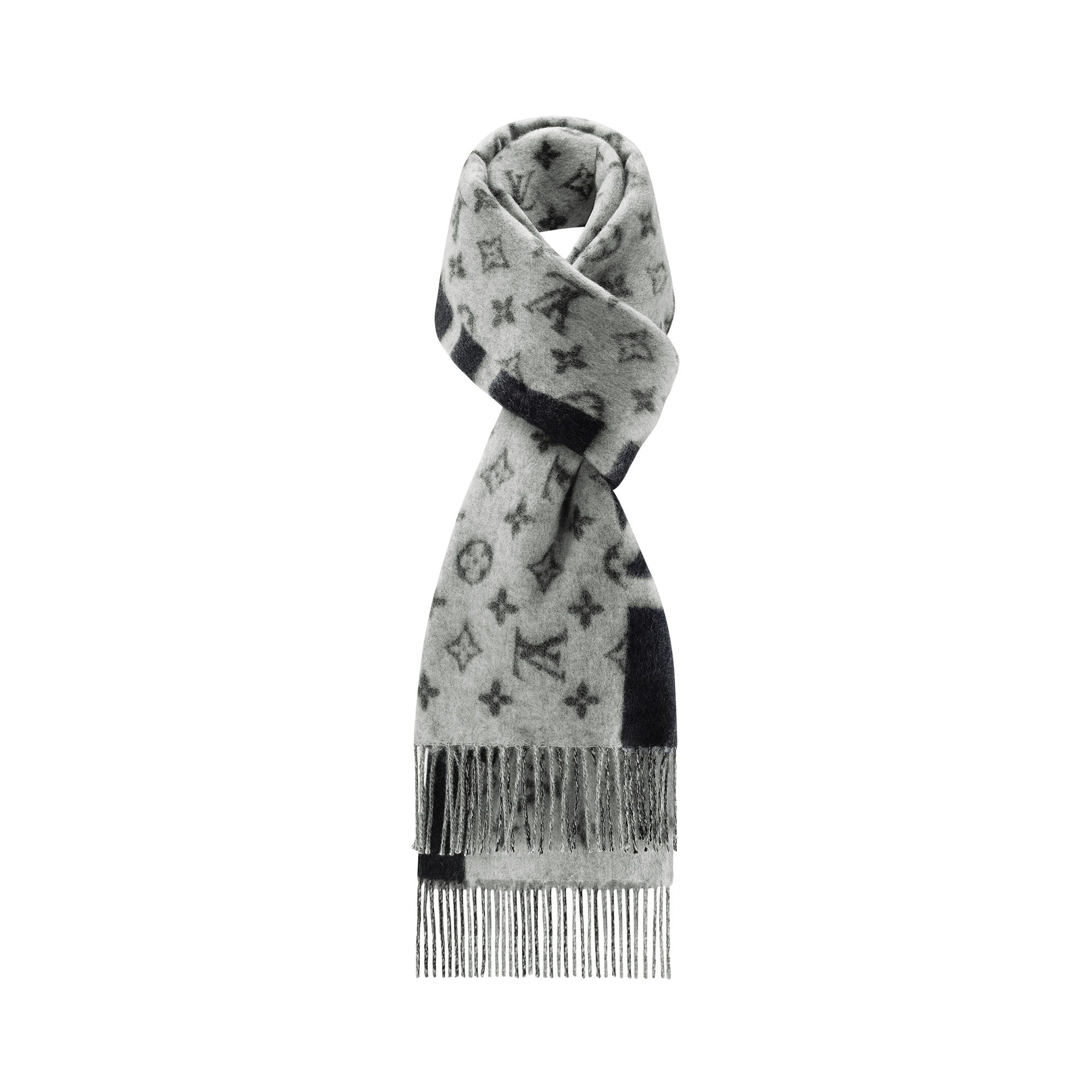 Monogram Split Scarf 2
