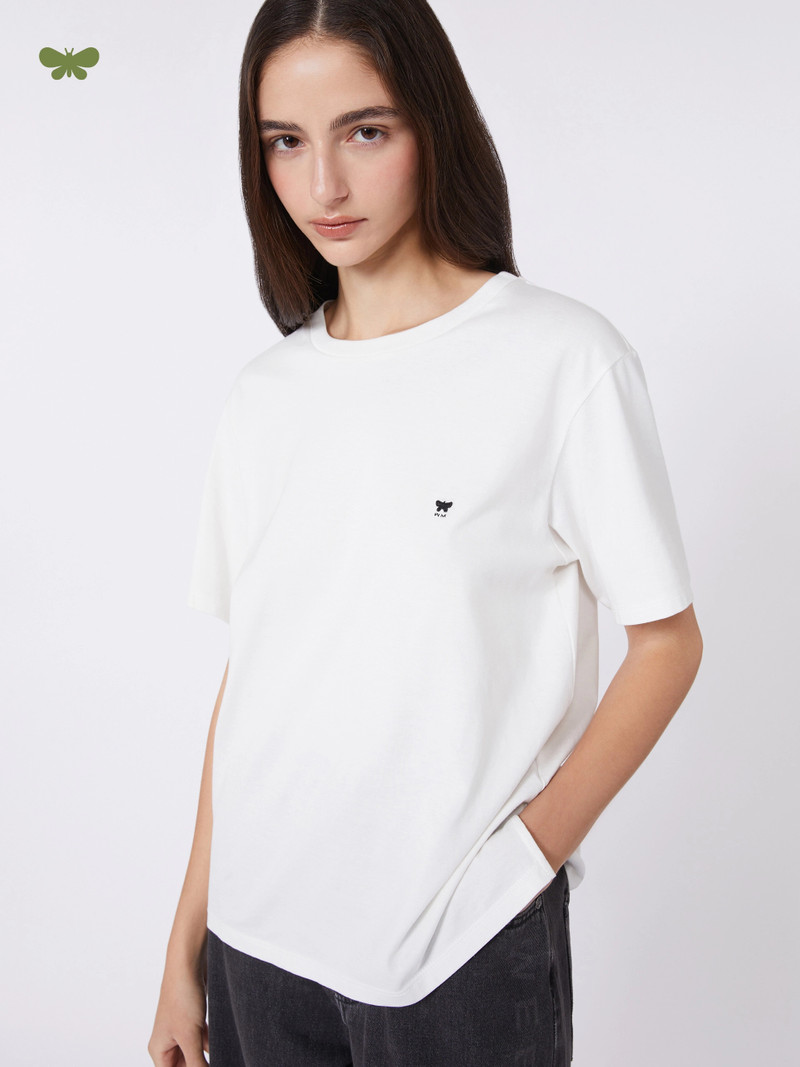 VENACO Cotton basic T-shirt - OPTICAL WHITE 5