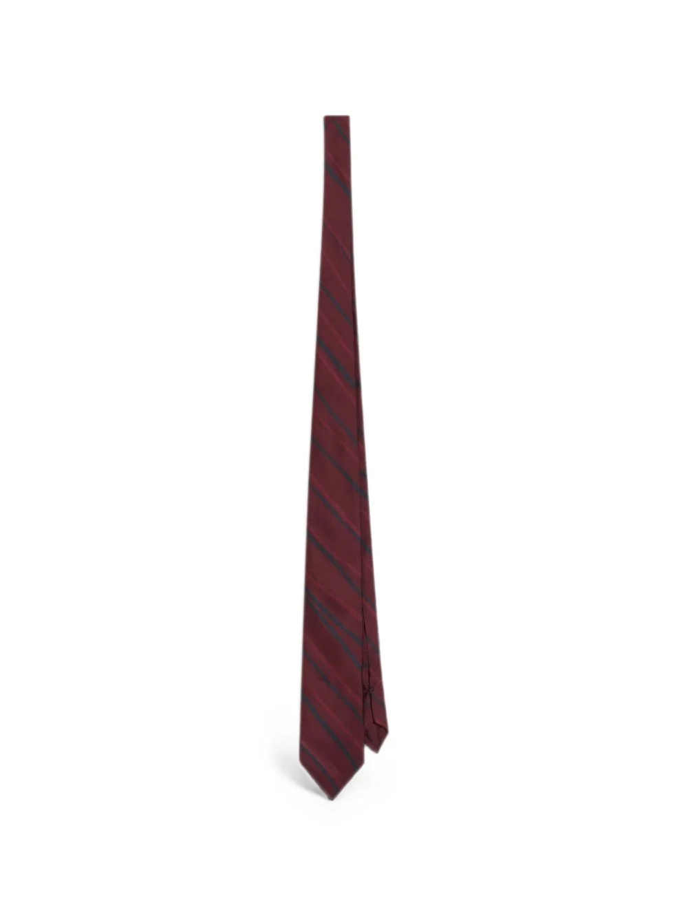 striped-print twill tie - 1