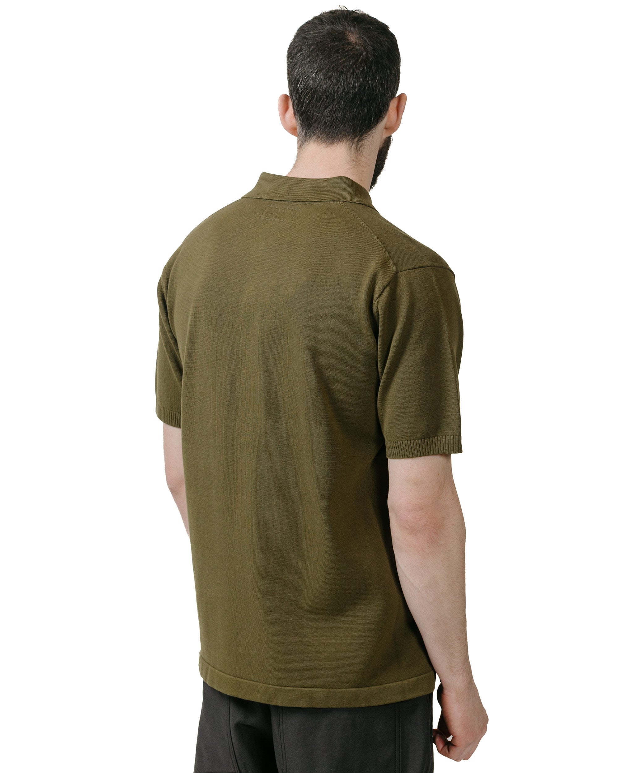 Knit Polo Solid 12G Green - 3