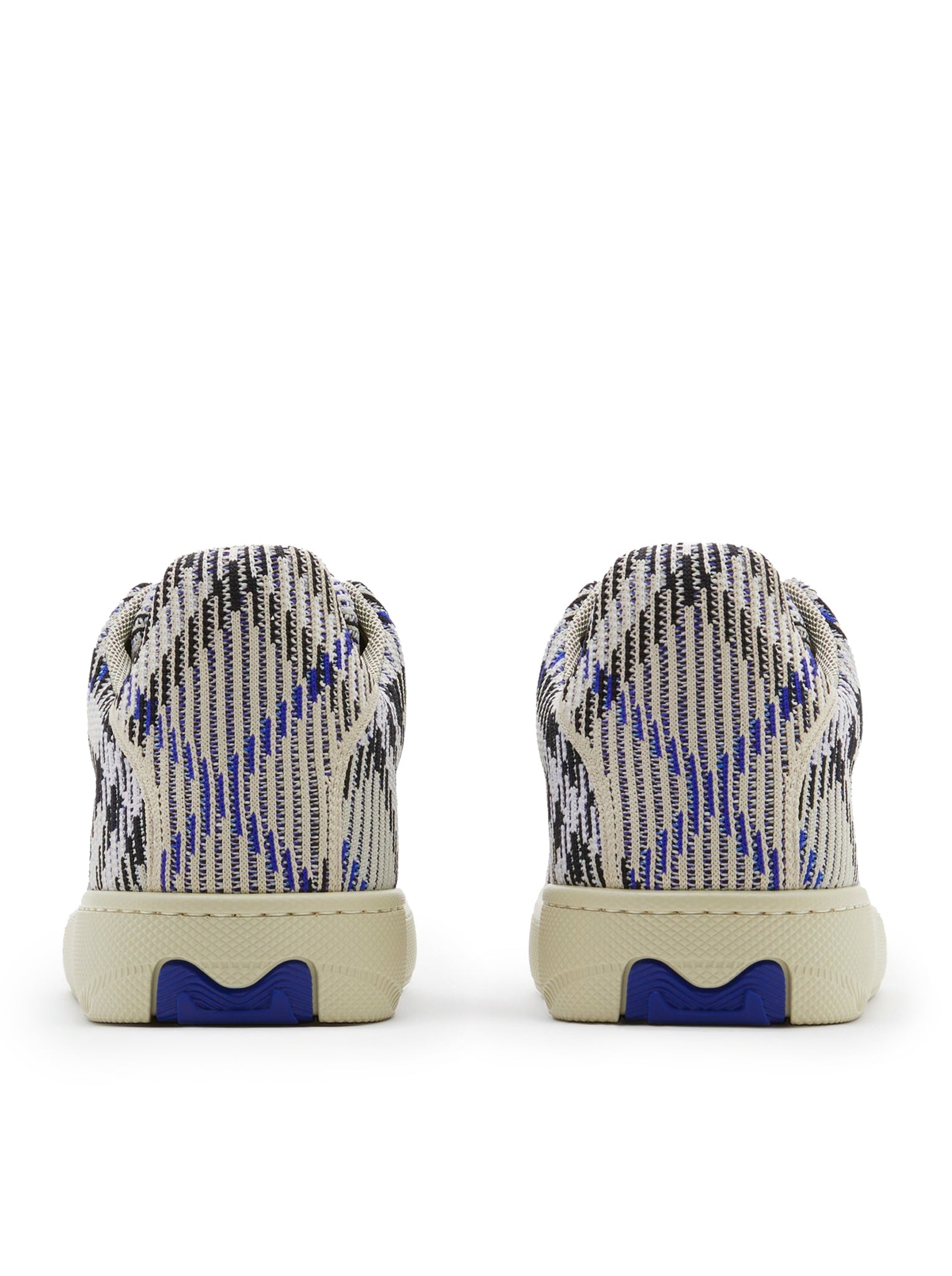BOX SNEAKER WITH KNITTED CHECK - 4