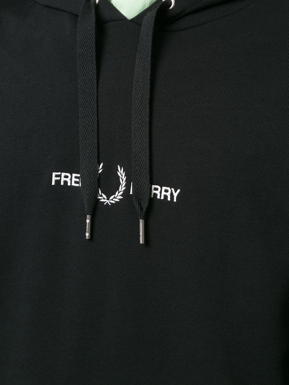 embroidered logo cotton hoodie - 5