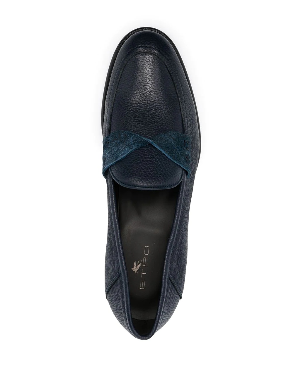 slip-on leather loafers - 4